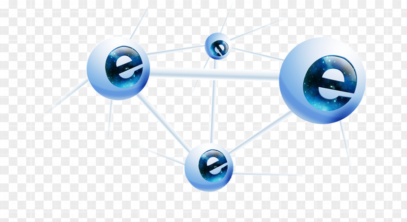 E Word Ball Connection Material Taizhou Software Business Computer PNG