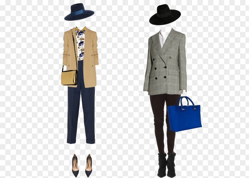 Fashion Suit With Icon PNG