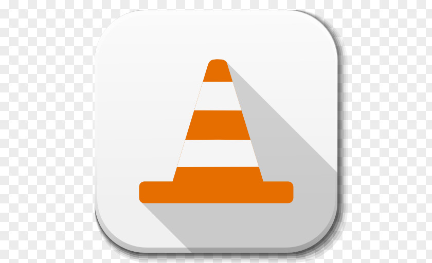 Apps Vlc Triangle Cone Orange PNG