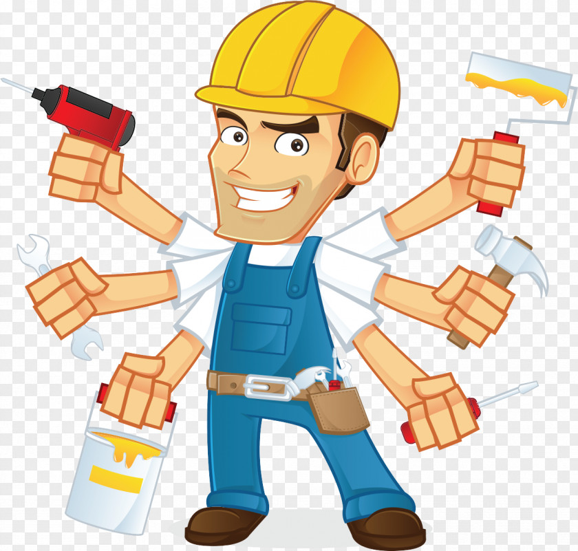 Builder Hand Tool Handyman Home Repair Clip Art PNG