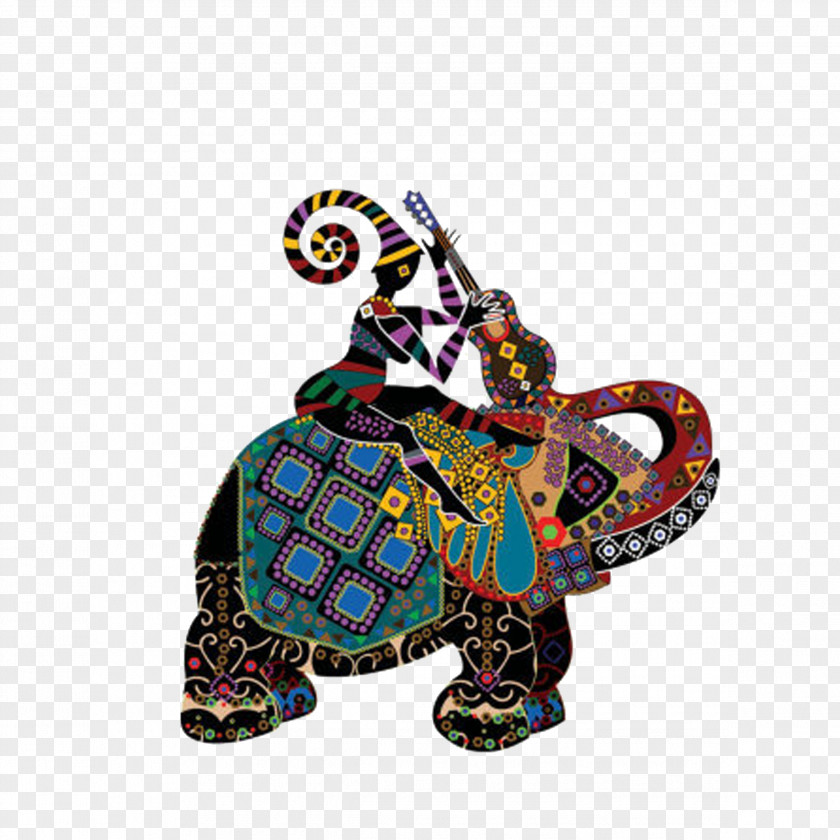 Ethnic Group Painting PNG group , Elephant clipart PNG