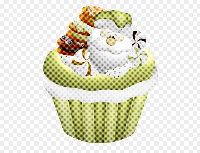Muffin Cream Green Cupcake Baking Cup Cake Food PNG