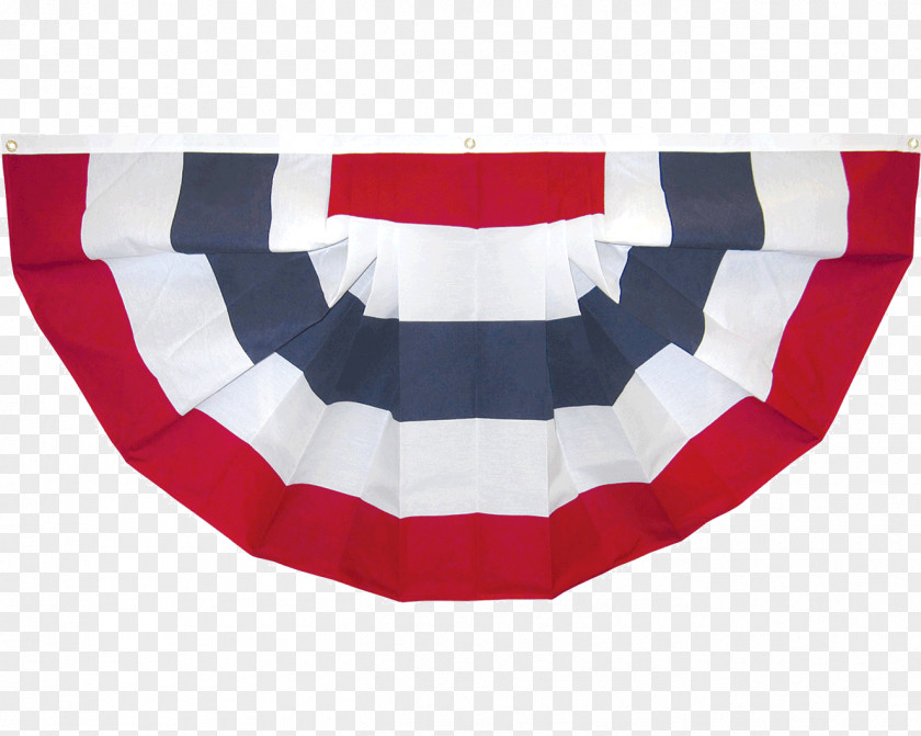 Pleated Bunting Flag Of The United States Textile Polyester PNG