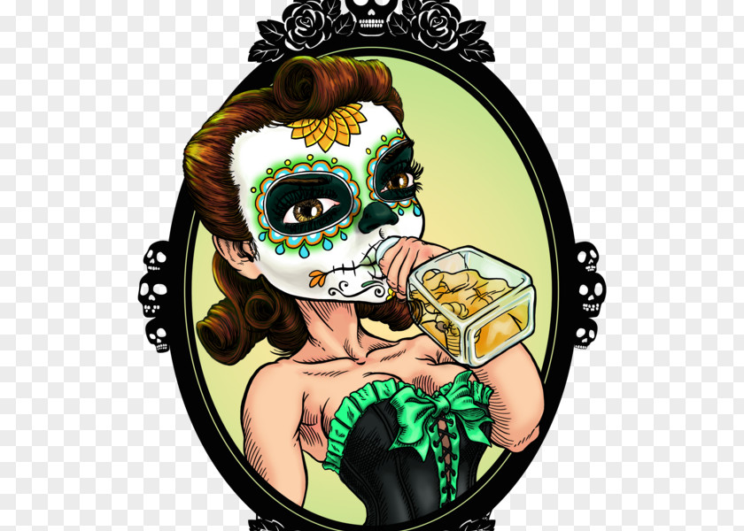 T-shirt La Calavera Catrina Mexico PNG