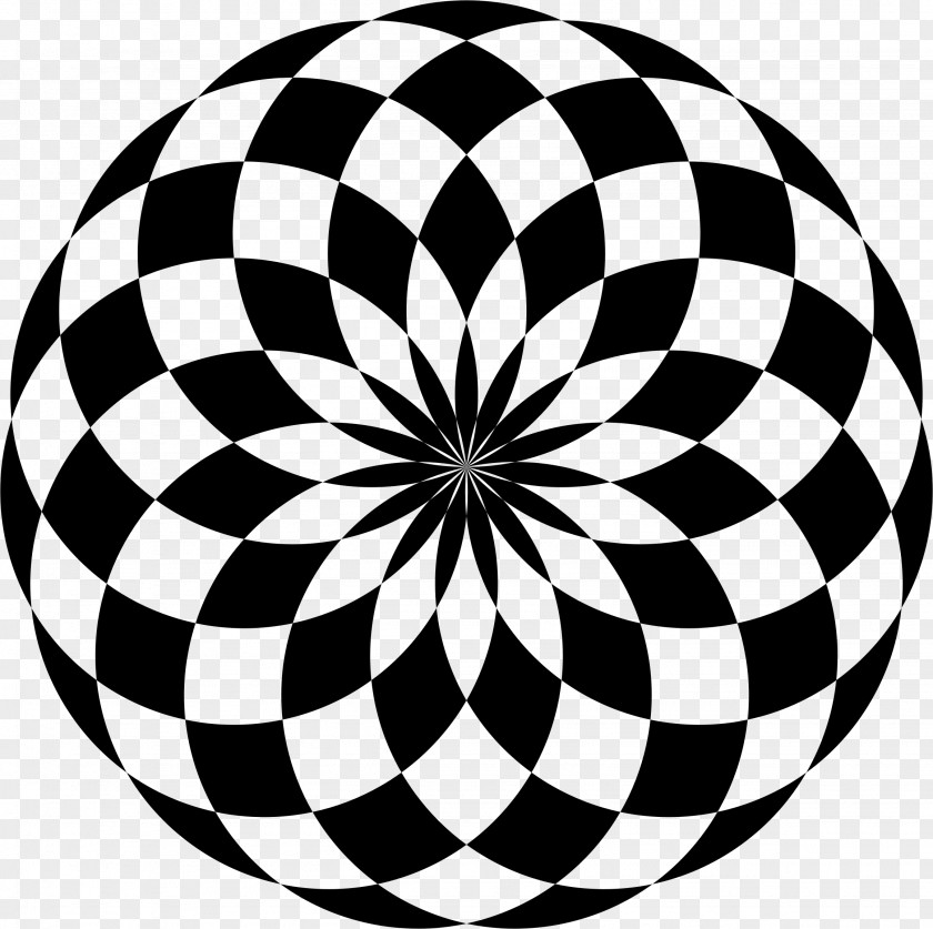 Circle Abstract Black And White Art Clip PNG