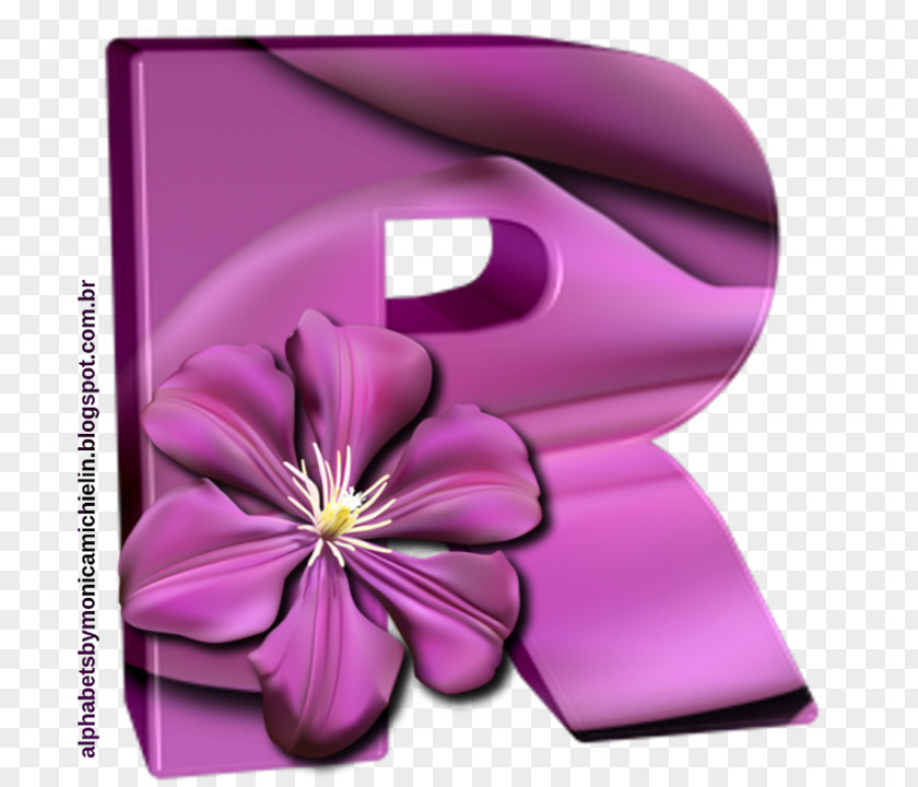 Ji Alphabet Letter M Purple PNG