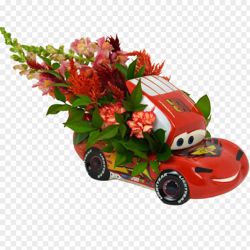 Lightning McQueen Flower Floristry Floral Design Car PNG