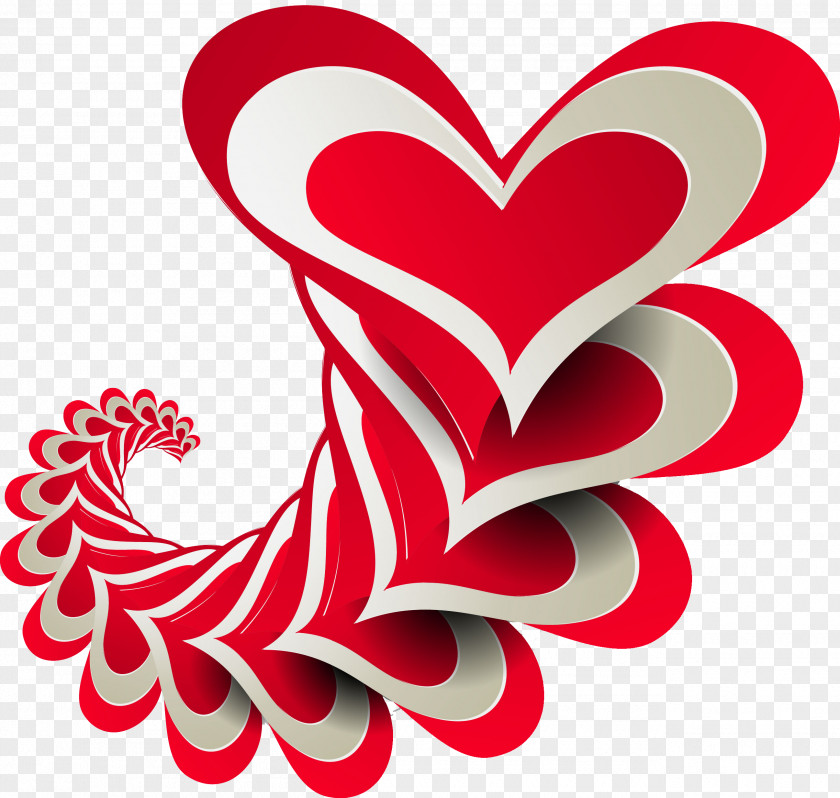 LOVE Valentine's Day Heart Graphic Design PNG