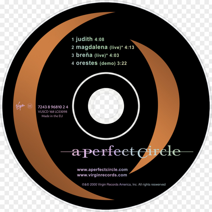 Perfect Circle Compact Disc A Judith AMOTION Mer De Noms PNG