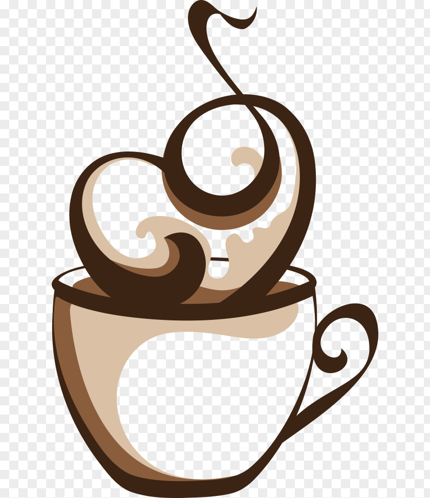 Vector Hot Coffee Cup Cafe PNG