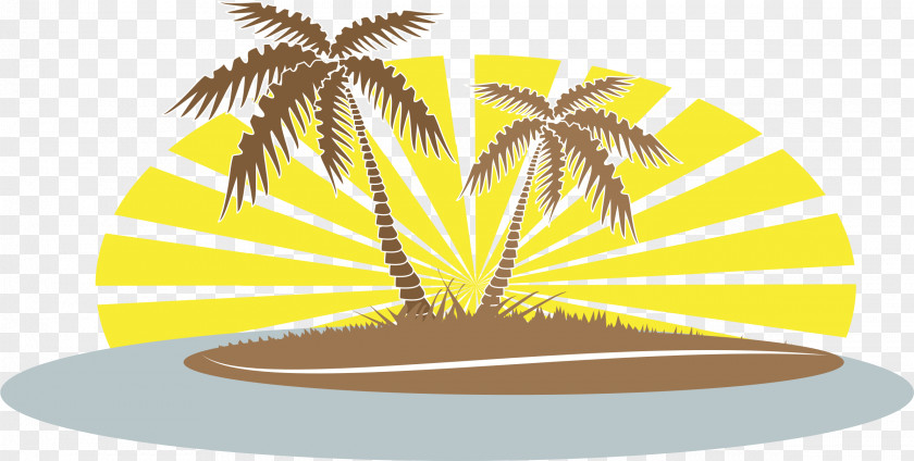 Beach Summer Coconut Drawing Clip Art PNG