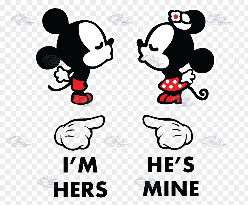 He Is Mine Minnie Mouse Mickey Donald Duck Goofy Pluto PNG
