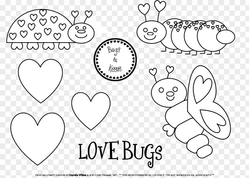 Insect Herbie Colouring Pages Coloring Book Valentine's Day PNG