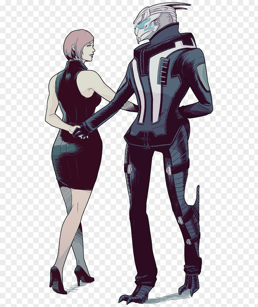 Married Gays Mass Effect 2 3 Garrus Vakarian Commander Shepard PNG