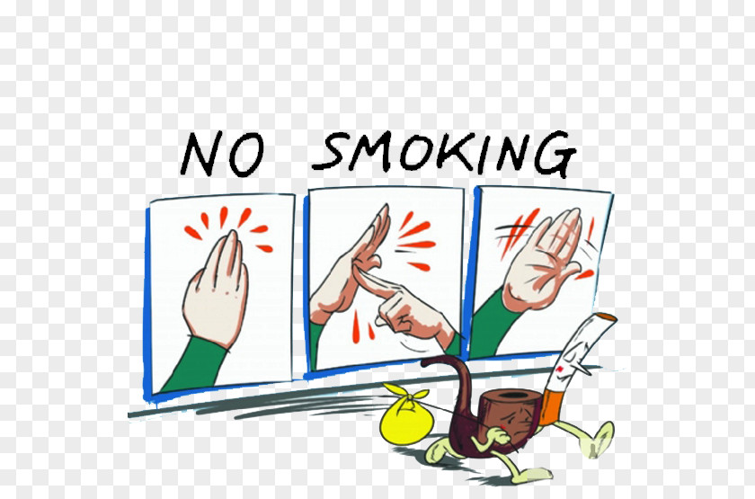 No Smoking Sign Gesture Illustration PNG