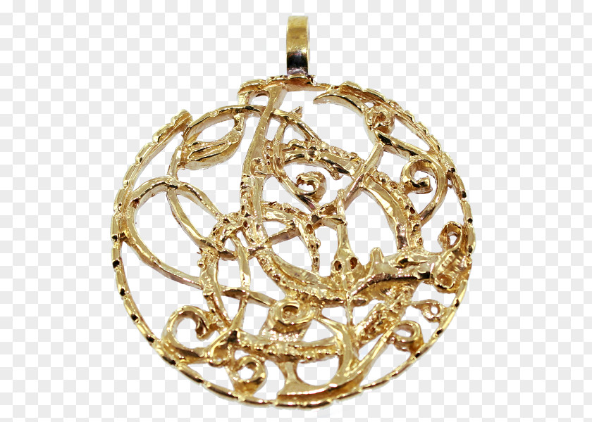 Gold Locket Christmas Ornament Bling-bling PNG