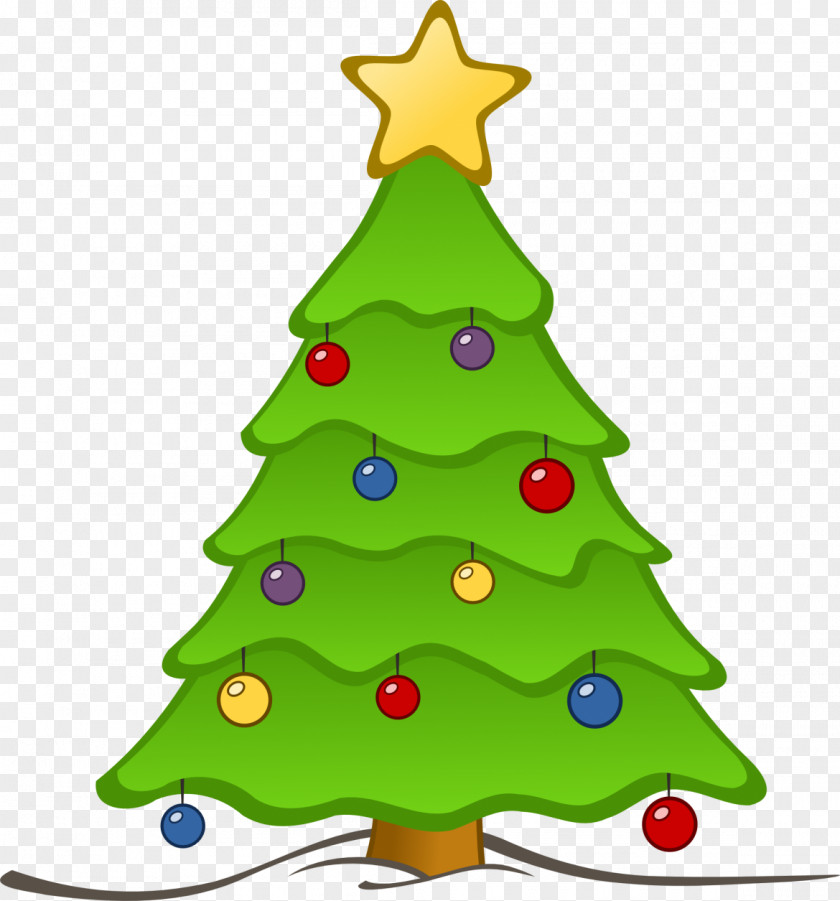 Green Christmas Tree Santa Claus Clip Art PNG