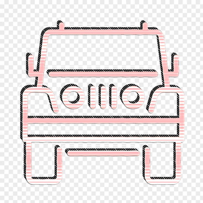 Rounded Transportation Icon Jeep PNG