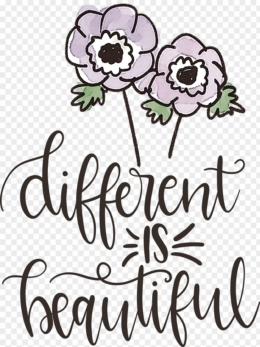 Different Is Beautiful Womens Day PNG