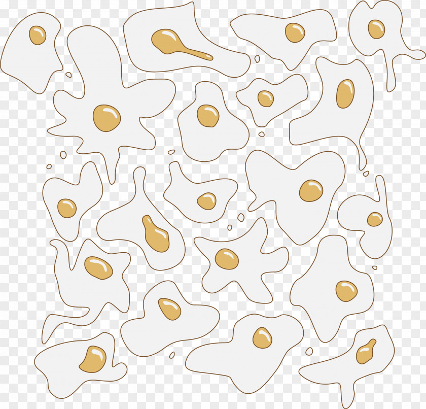 Eggs Vector Background Shading Decorative Material Fried Egg Cartoon Illustration PNG