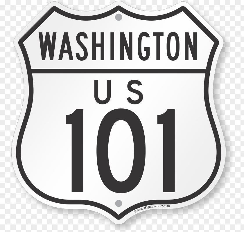 Highway 101 Washington T-shirt Vehicle License Plates Logo Uniform Sleeve PNG