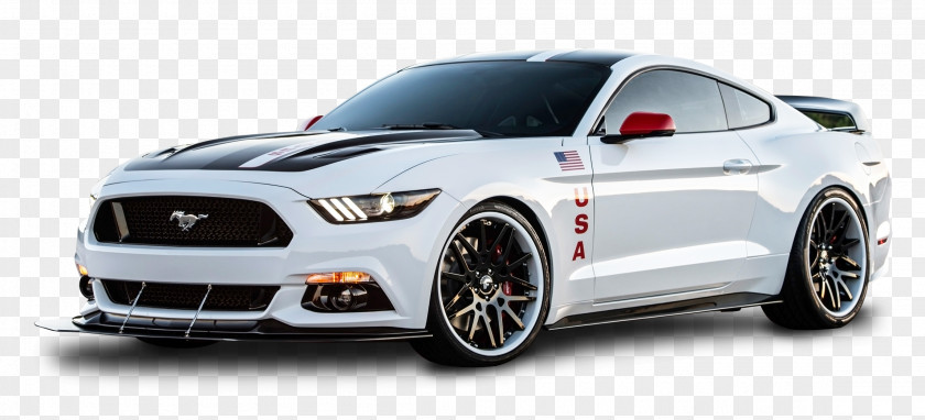 White Ford Mustang Apollo Car 2015 GT 50 Years Limited Edition 2018 Program PNG