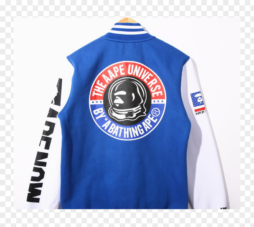 Jacket T-shirt A Bathing Ape Outerwear Letterman PNG