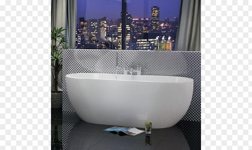 Modern Bathroom Bathtub Hot Tub Suite Tap PNG