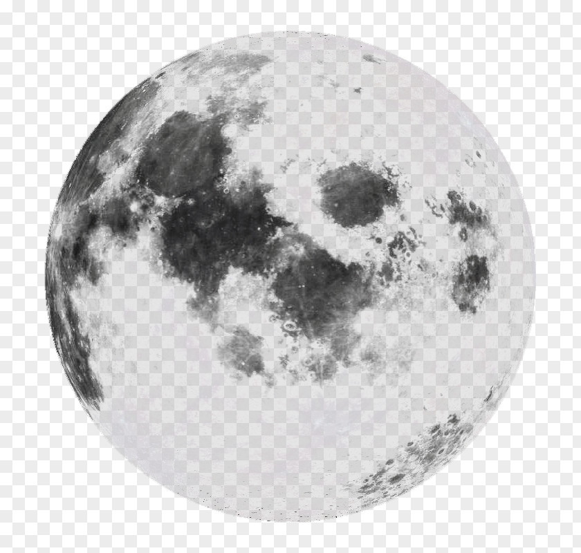Moon Full Lunar Phase Natural Satellite PNG