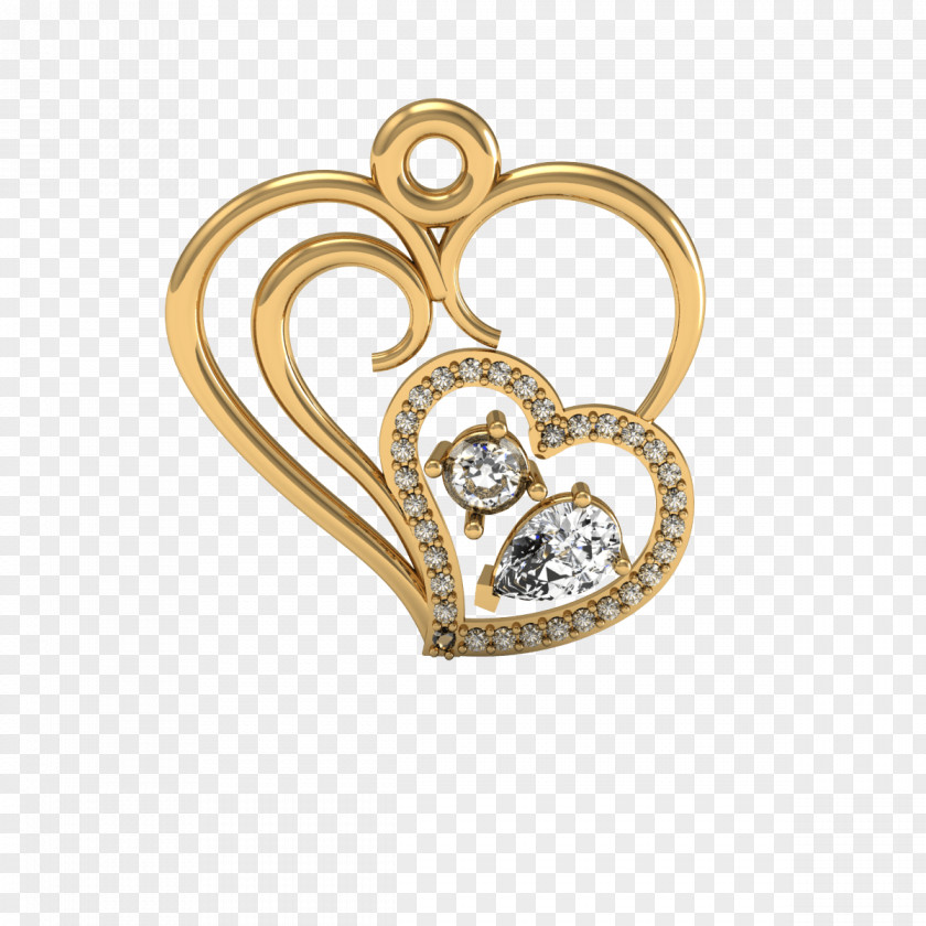 Silver Locket Body Jewellery Diamond PNG