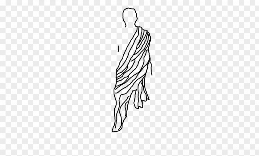 Sketch Costume 700 Sleeve Clothes Hanger Shoulder Finger Logo PNG