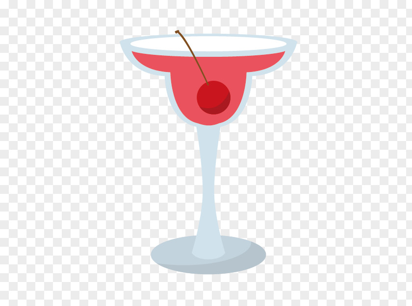 Cartoon Red Cocktail Garnish Martini Pink Lady Cosmopolitan PNG
