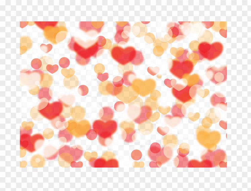 Heart-shaped Bokeh Vector Heart PNG