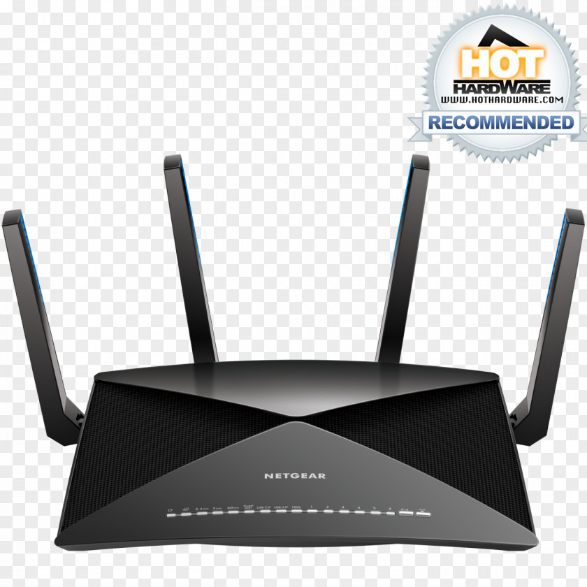 Netgear Nighthawk X10 Dual-band Gigabit Ethernet Black Wireless Router Wi-Fi PNG