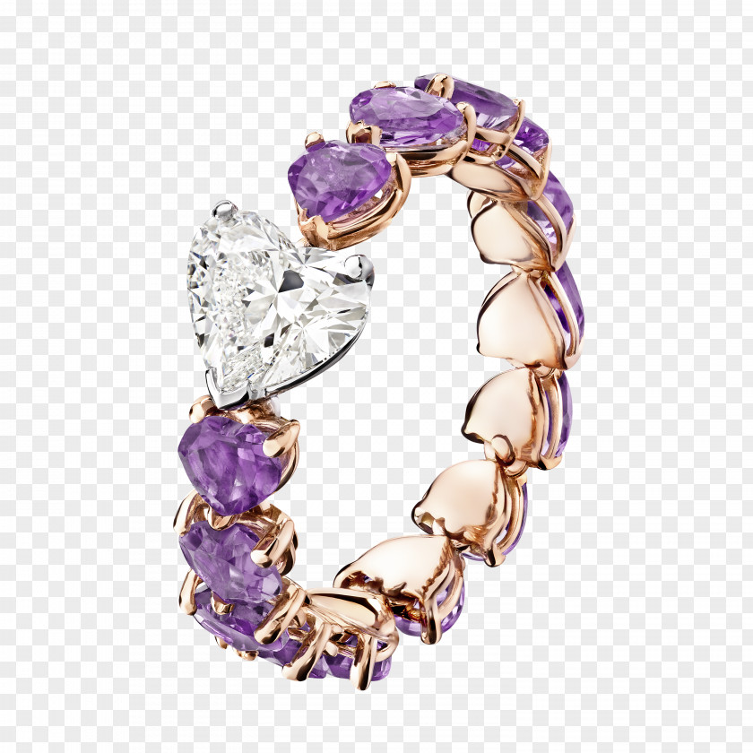 Ring Amethyst Jewellery Diamond Gemstone PNG