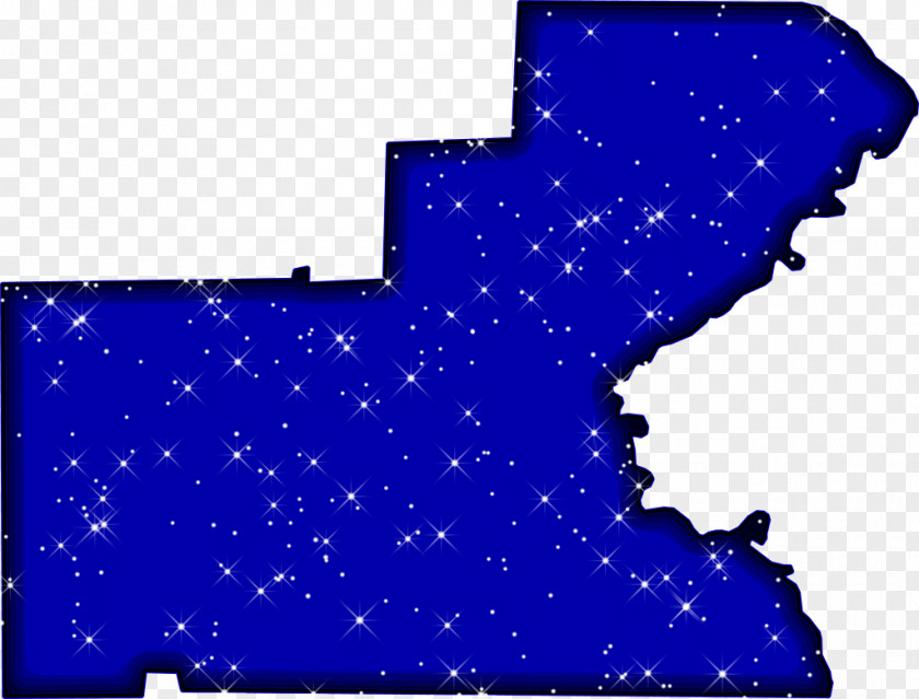 Starry Sky Glades County, Florida Map Clip Art PNG