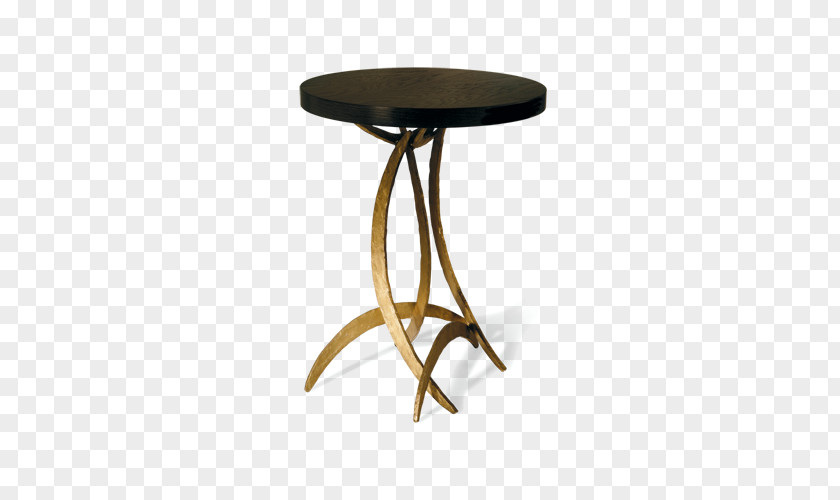 Table Bedside Tables Furniture Bronze Brass PNG