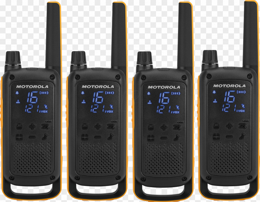 Motorola Talkabout T82 Extreme 188069 Walkie-talkie Two-way Radio TLKR T80 Walkie Talkie PNG