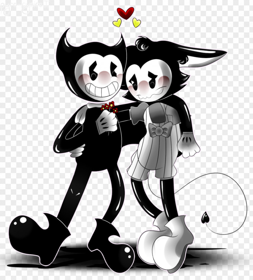 Shipping Bendy And The Ink Machine Fan Art Canon Drawing PNG