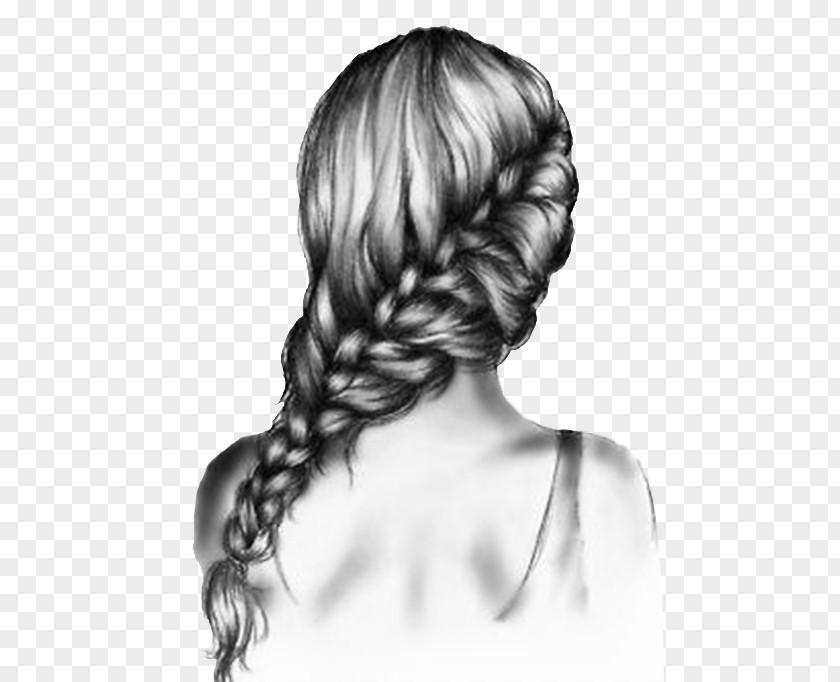 Twist Hairstyle Drawing Braid Sketch PNG