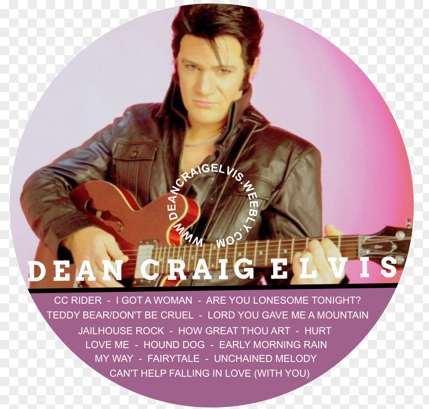 Elvis Presley Tribute UK Dean Holland Act Advertising Album Cover PNG