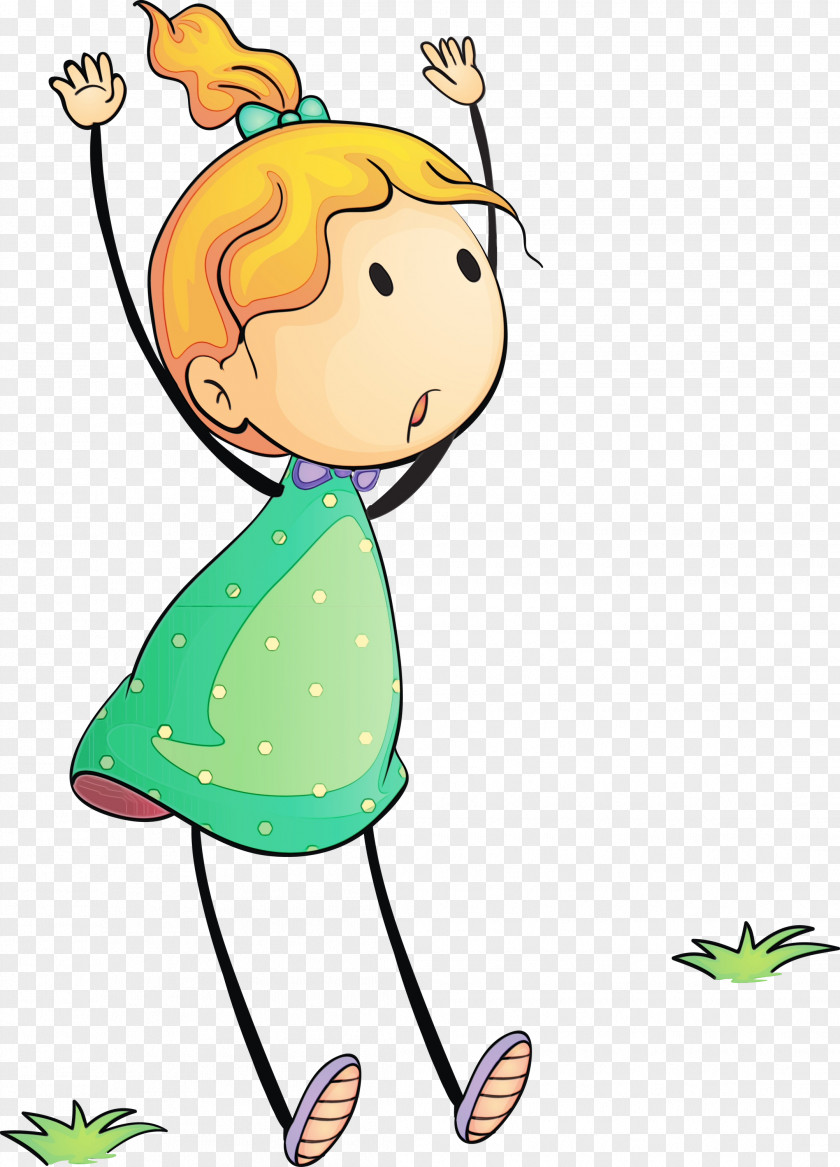 Leaf Cartoon Character Happiness Line PNG