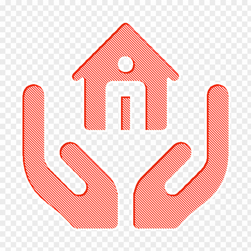 Real Estate Icon Insurance Hand PNG