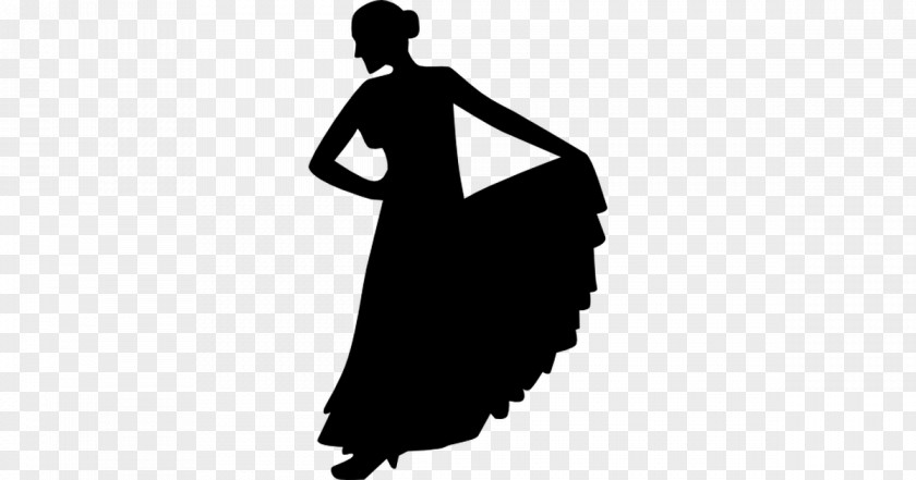 Silhouette Flamenco Dance PNG