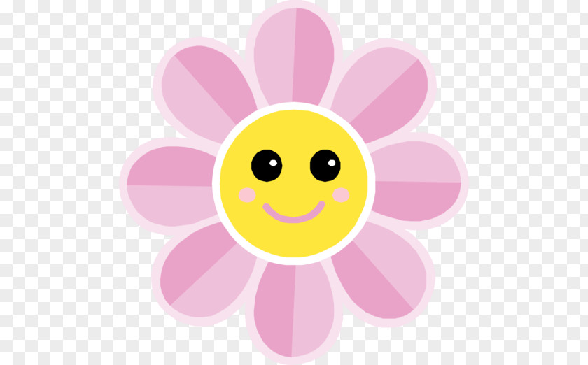 Smiley Flower Emoticon Clip Art PNG