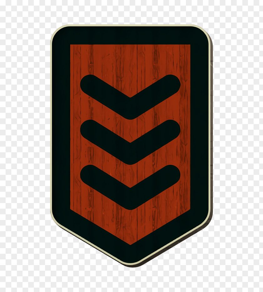 Chevron Icon Military Color Rank PNG