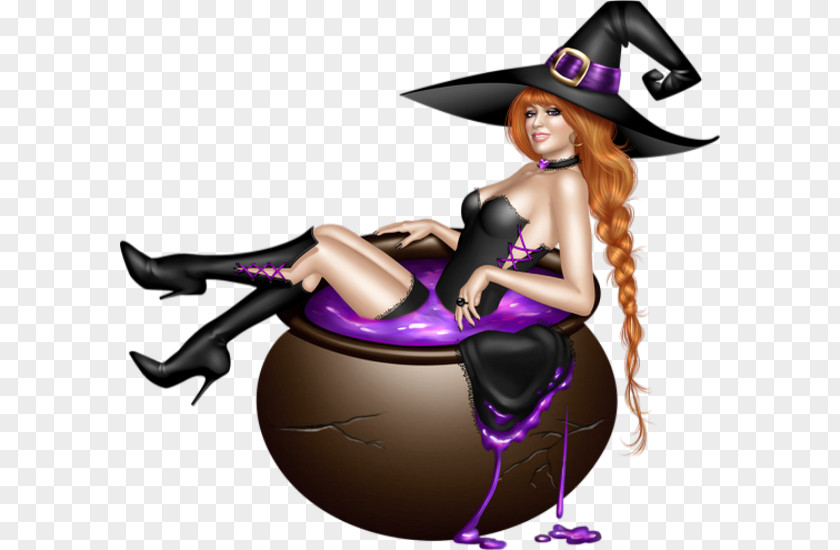 Cute Witch Magic Wicca Map Vacuum Clip Art PNG