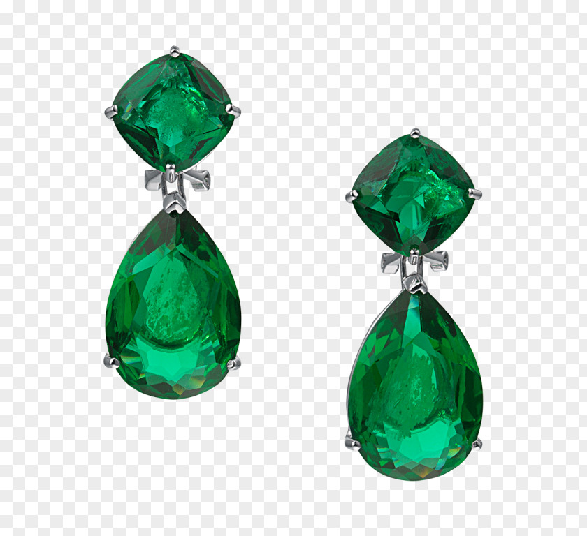 Emerald Drop Earrings Gold Jewellery PNG