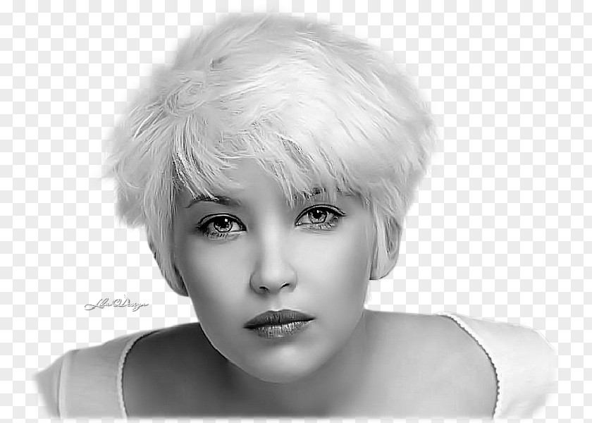 Hair Hairstyle Blond Short Pixie Cut PNG