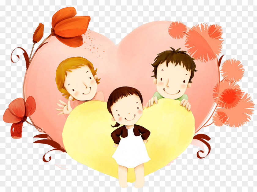 Honor Their Parents Elders Family Cartoon Illustration PNG